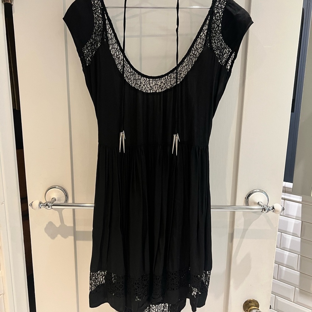 Blessed are the meek Elegant Black Lace Women's Top
